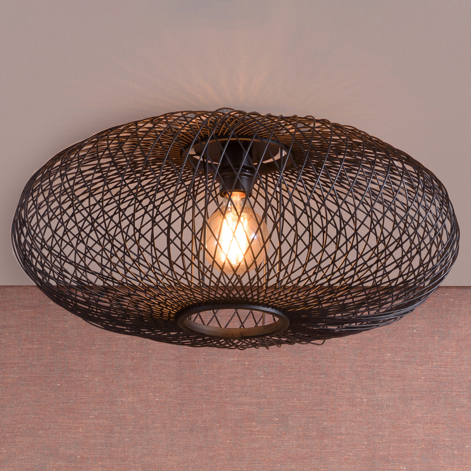 GOOD & MOJO Cango plafondlamp, Ellipse, zwart